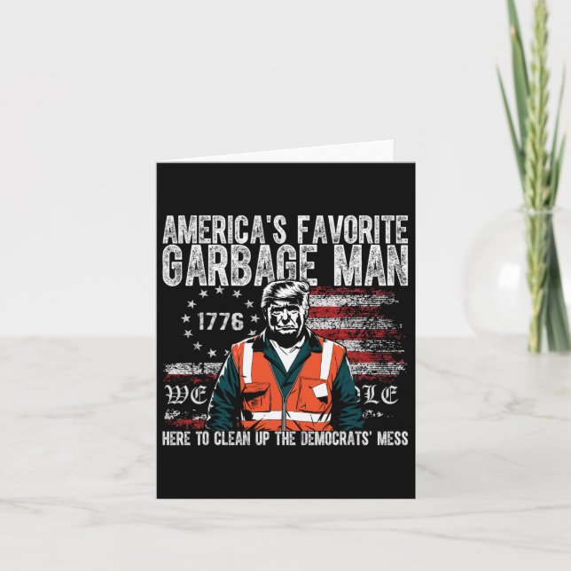 Trump Amerikas Favorit Soptramp Trump I Soptbil Kort (Framsida)