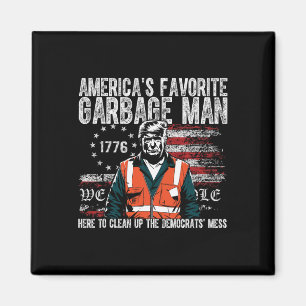 Trump Amerikas favorit soptrubbförare Trump i sopt Magnet