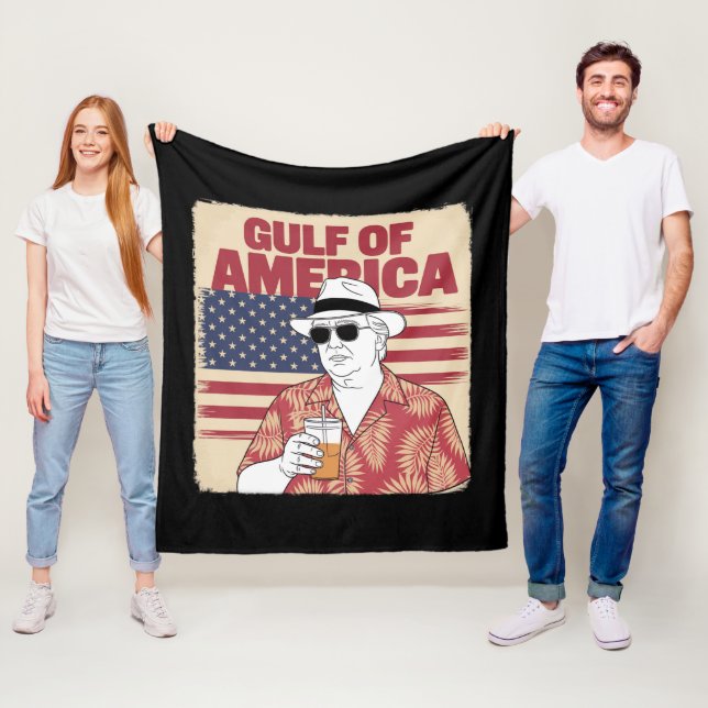 Trump Amerikas Mexikanska Golf President Trump  Fleecefilt (På plats)