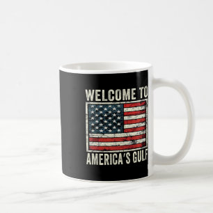 Trump Amerikas president i Bukt Mexiko Trump 2025 Kaffemugg