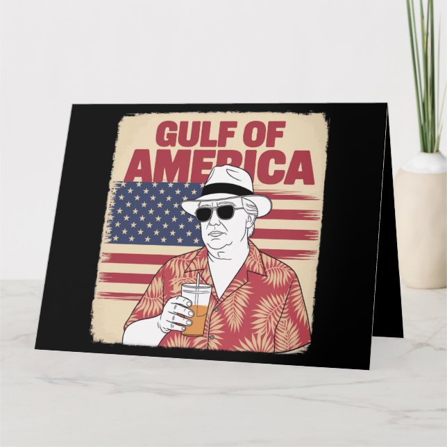 Trump Amerikas president i Bukt Mexiko Trump Kort (Framsida)