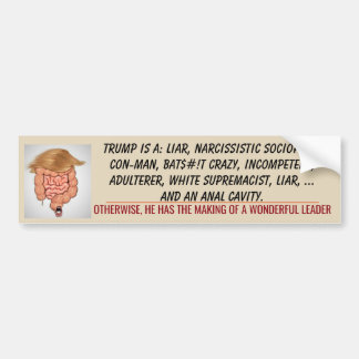 Trump Anal Cavity TUCK FRUMP 2020 Biden Bildekal