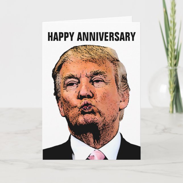 TRUMP ANNIVERSARY CARD FOR COUPLE KORT (Framsida)