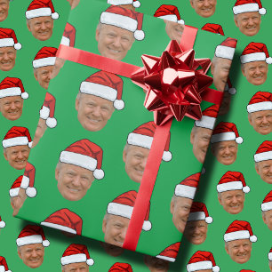 Trump Ansikte Gift Wrap Anpassningsbar Ansikte Pho Presentpapper