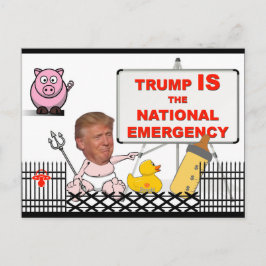 Trump ÄR det nationella akutet/antitrumpen, Vykort
