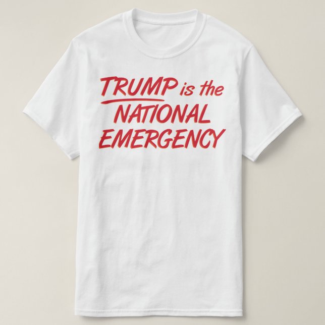 Trump är det nationella Akutet T Shirt (Design framsida)