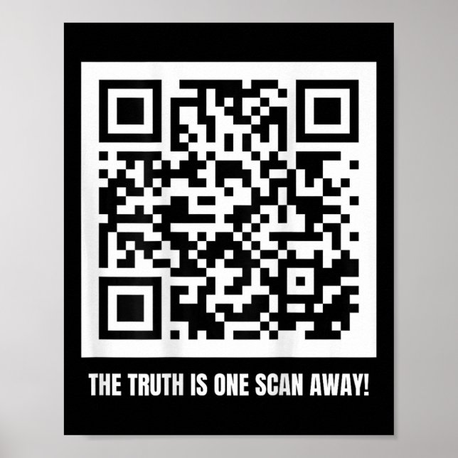 Trump är din ordförande - Qr Trump Code Poster (Framsidan)