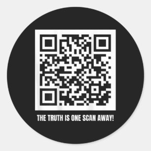 Trump är din ordförande - Qr Trump Code Runt Klistermärke