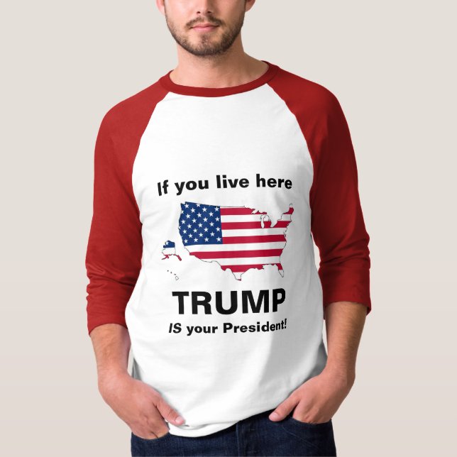 Trump är din president! t shirt (Framsida)