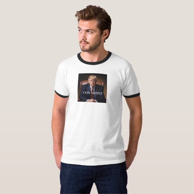 Trump är en bluffmakare t shirt (Hel framsida)