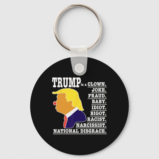 Trump är en clown nyckelring (Framsida)