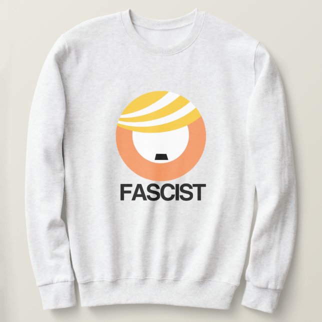 Trump är en fascist lång ärmad tröja (Design framsida)