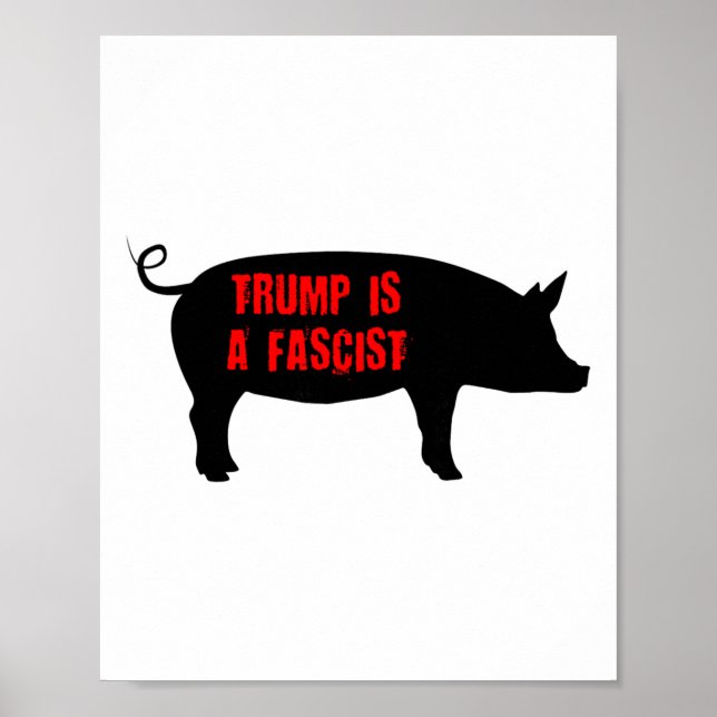 Trump är en fascist poster (Framsidan)