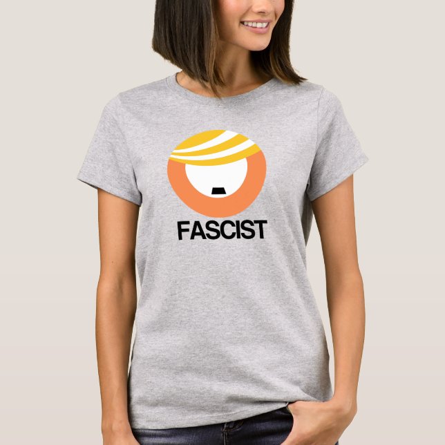 Trump är en fascist t shirt (Framsida)