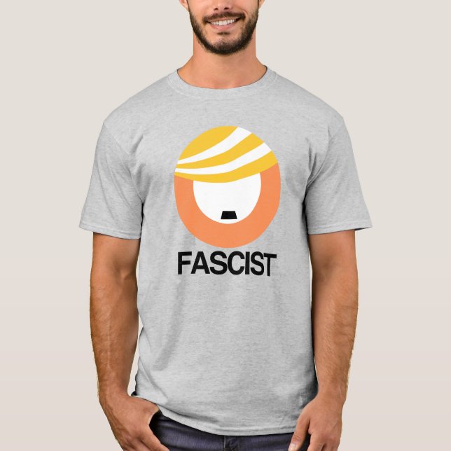 Trump är en fascist t shirt (Framsida)