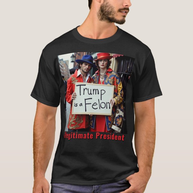 Trump är en felon Impeach Trump T Shirt (Framsida)