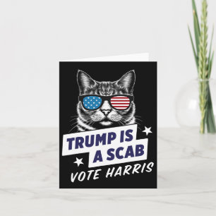 Trump är en Scab Vote Harris 2024 Kort