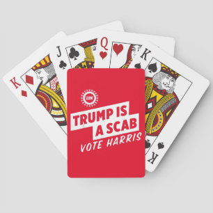Trump är en Scab Vote Harris 2024 President Casinokort