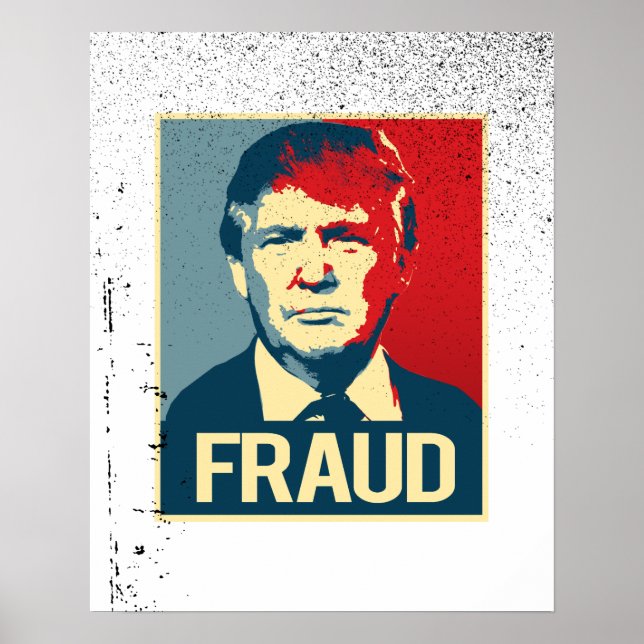 Trump är ett bedrägeri -.png poster (Framsidan)