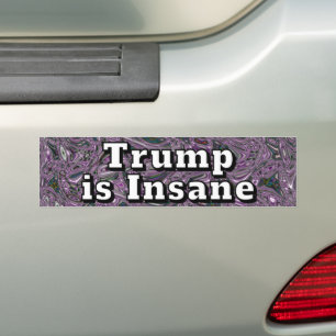 Trump är galen bildekal