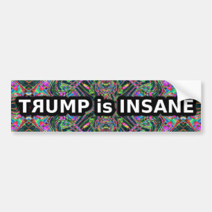Trump är galen bildekal