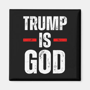 Trump är Gud Roligt Trump är Gud  Magnet