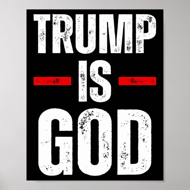Trump är Guds underliga trump Poster (Framsidan)