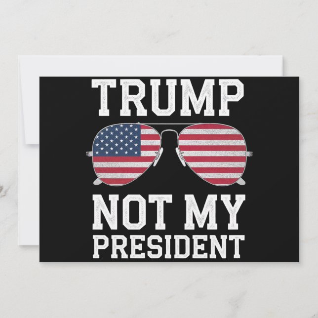 Trump är inte min president Anti-Trump Inbjudningar (Framsida)
