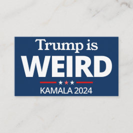 Trump är Konstig, Funny Anti-Trump, 2024 Kamala Visitkort
