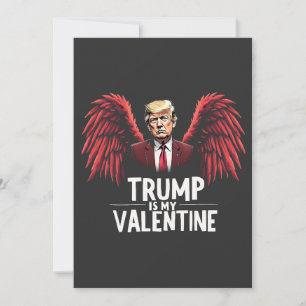 Trump är min Alla hjärtans dag invigningsdag Maga Julkort