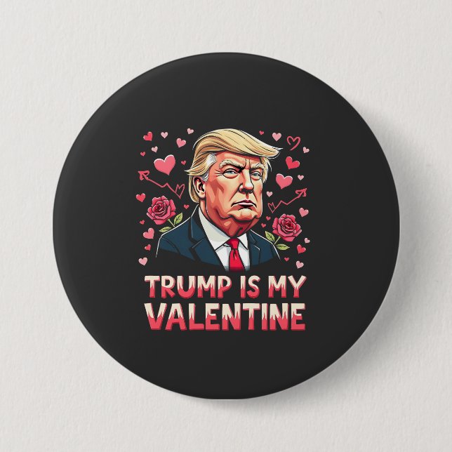 Trump är min Alla hjärtans dag Maga invigning dag  Knapp (Framsida)