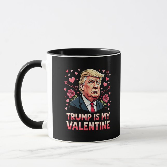 Trump är min Alla hjärtans dag Maga invigning dag  Mugg (Vänster)