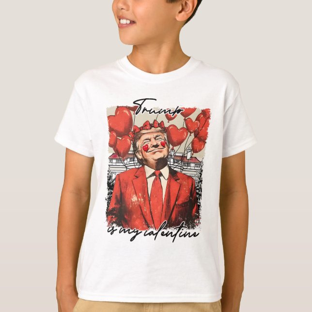 Trump är min Alla hjärtans dag. T Shirt (Framsida)