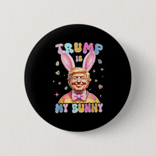 Trump är min Bunny-slubbig Trump Bunny Påskägg Ea Knapp