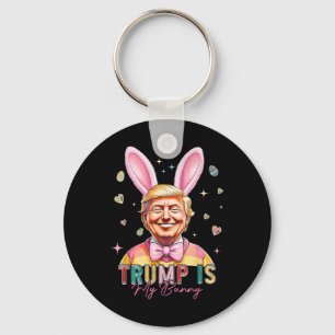 Trump är min Bunny-slubbig Trump Bunny Påskägg Ea Nyckelring
