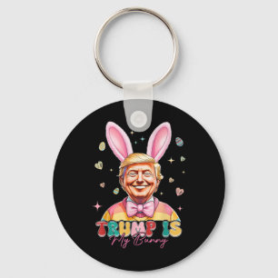 Trump är min Bunny-slubbig Trump Bunny Påskägg Ea Nyckelring