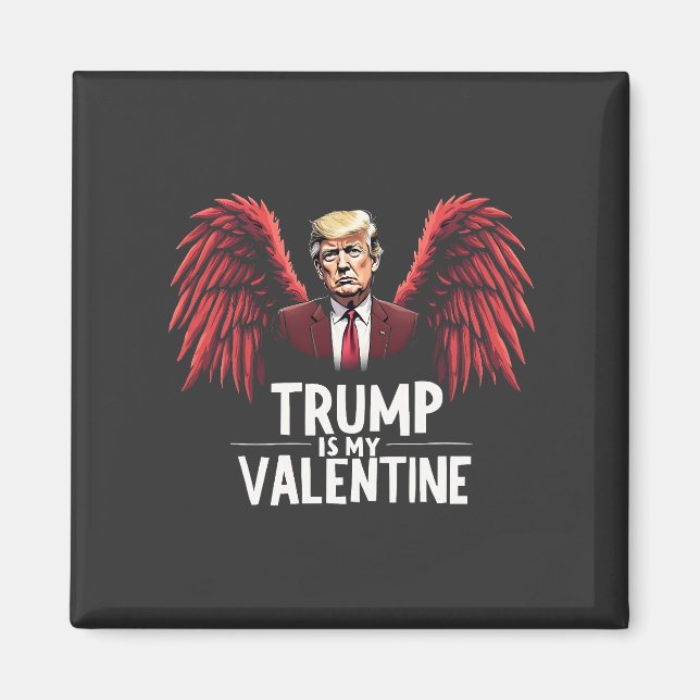 Trump är min hjärtans invigningsdag Maga Magnet (Framsidan)