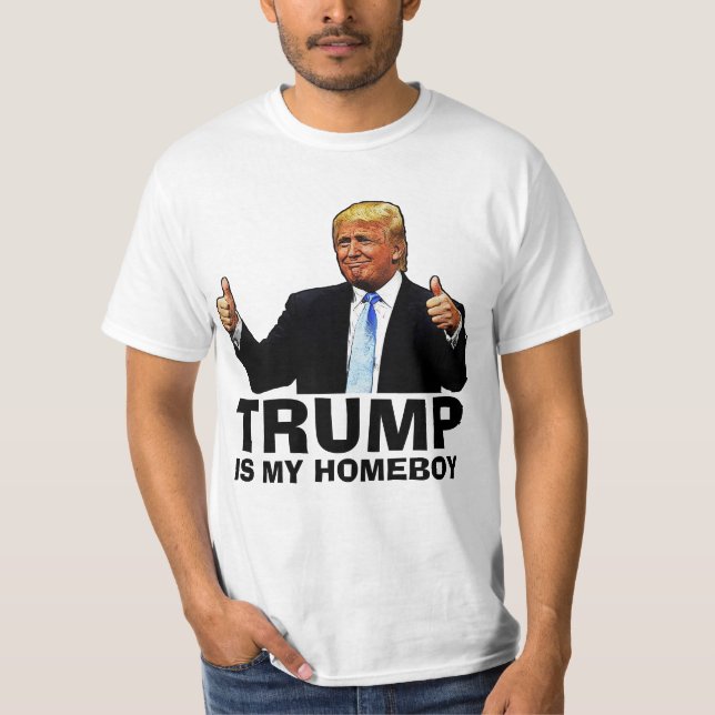 TRUMP ÄR MIN HOMEBOY 2024 T-Shirts (Framsida)