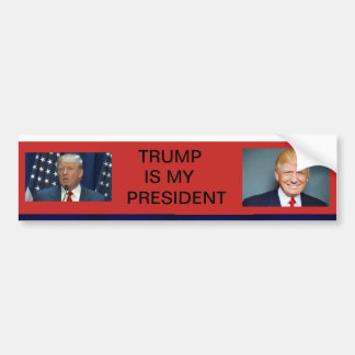 TRUMP ÄR MIN PRESIDENT BUMPER STICKER BILDEKAL