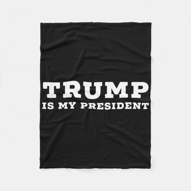 Trump Är Min President  Fleecefilt (Framsidan)