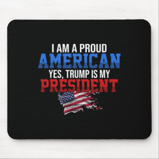 Trump Är Min President Stolt Amerikansk Grafik Musmatta