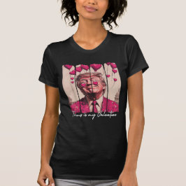 Trump är min Valentine Funny Trump Valentine Retro T Shirt
