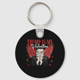 Trump är min Valentine Funny Trump Valentines day Nyckelring