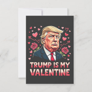 Trump är min Valentine Maga-invigningsdag 2025 Tack Kort