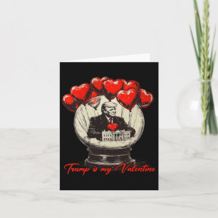 Trump Är Min Valentine Retro Valentine Snöglob W Kort