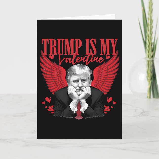 Trump är min Valentine Rolig Alla hjärtans dag  Kort (Framsida)