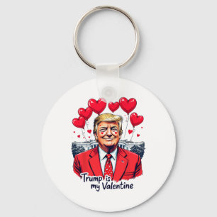 Trump är mitt hjärtans hjärtans hjärtans dag nyckelring