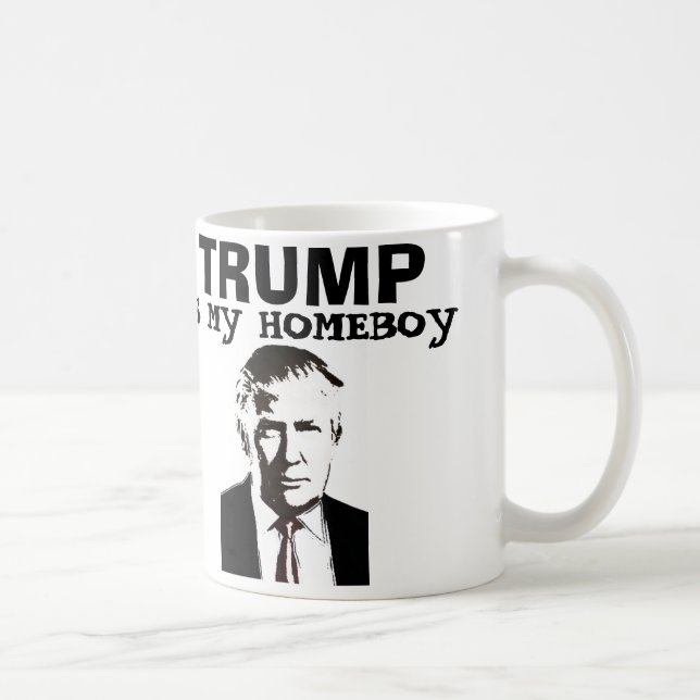 TRUMP ÄR MY HOMEBOY FUNny Kaffe koppar (Höger)