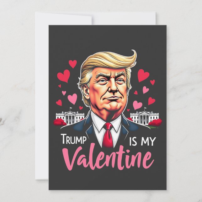 Trump är My Valentine Inauguration Day President Inbjudningar (Framsida)