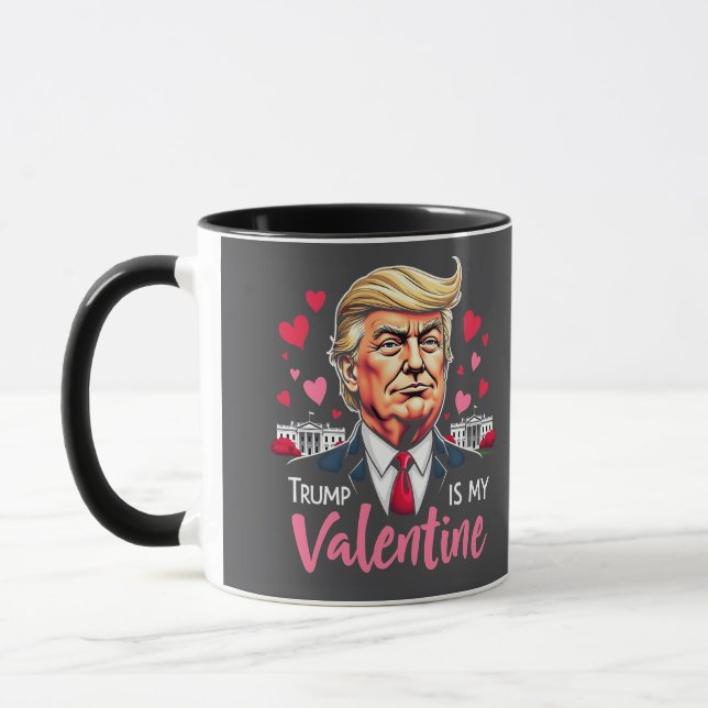 Trump är My Valentine Inauguration Day President Mugg (Vänster)